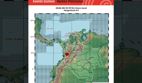 Temblor en Colombia