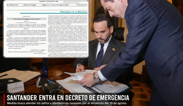 Diario Oficial con el Decreto 1348 de 2026 sobre la emergencia por el terremoto